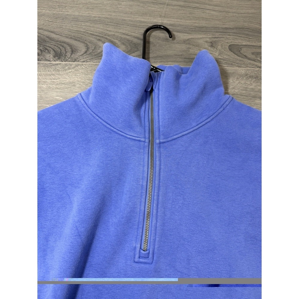Lululemon Sweatshirt Thick Fleece 1/2 Half Zip Oversized Wild Indigo M/L Womens - Picture 2 of 8